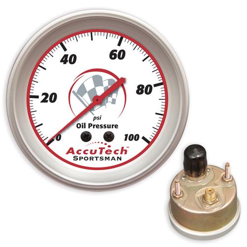 AccuTech™ Sportsman™ 2015 Weather Resistant Oil Pressure Gauge